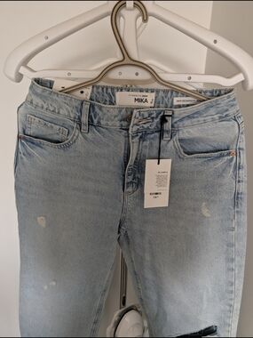 Mika Yoga Wear Women’s Light Blue Denim Jeans - Casual Straight Fit